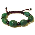 Tibetan silver, om mani pad mai hum amulet bracelet